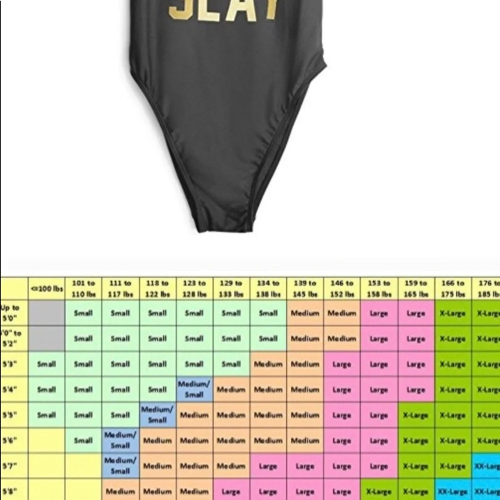 SLAY  one piece black and gold swimsuit